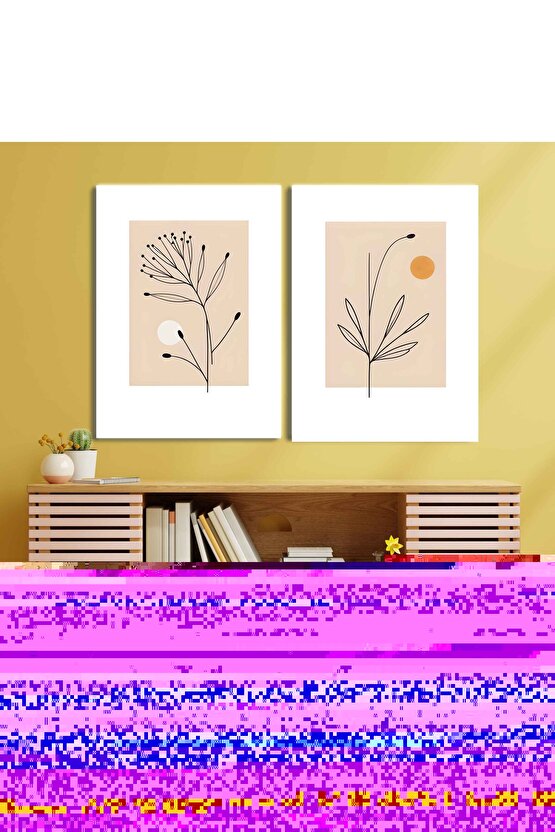 Matisse - Sanat - Soyut - Doğa - Ev - Yaşam ( 2 Li Çerçevesiz ) Poster - Afiş - Tablo NNHT674