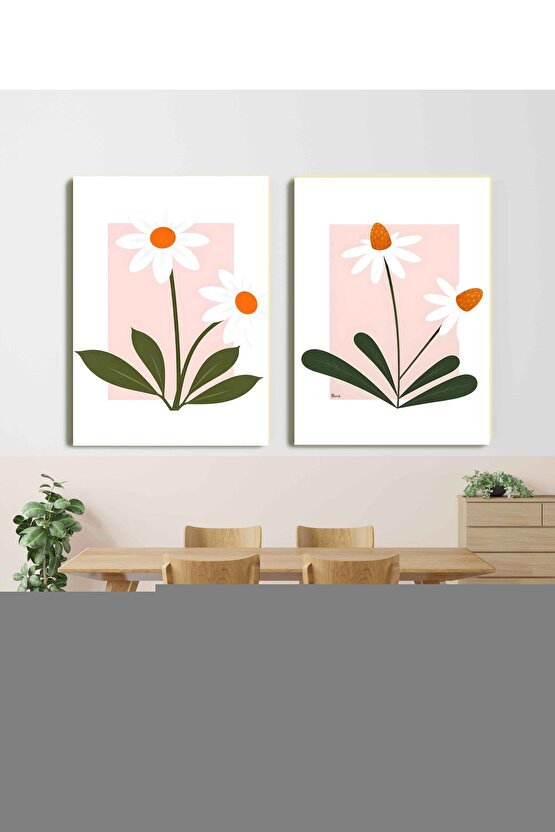 Matisse - Sanat - Soyut - Doğa - Ev - Yaşam ( 2 Li Çerçevesiz ) Poster - Afiş - Tablo NNHT491