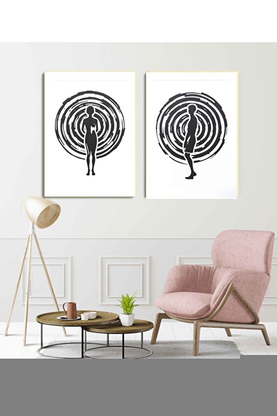 Matisse - Sanat - Soyut - Doğa - Ev - Yaşam ( 2 Li Çerçevesiz ) Poster - Afiş - Tablo NNHT635