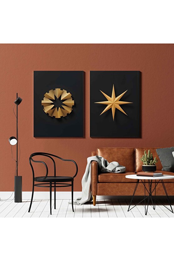 Matisse - Sanat - Soyut - Doğa - Ev - Yaşam ( 2 Li Çerçevesiz ) Poster - Afiş - Tablo NNHT200