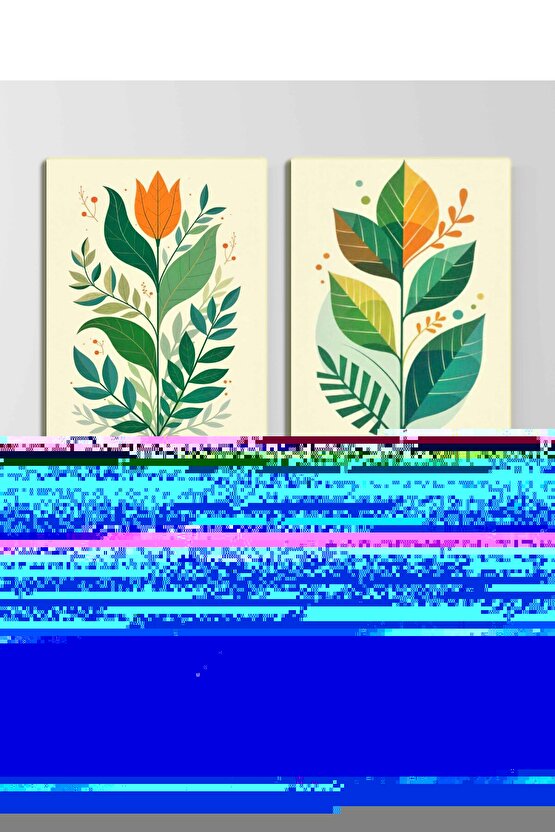 Matisse - Sanat - Soyut - Doğa - Ev - Yaşam ( 2 Li Çerçevesiz ) Poster - Afiş - Tablo NNHT790