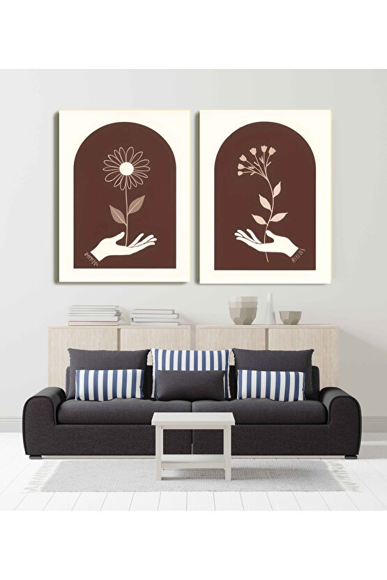 Matisse - Sanat - Soyut - Doğa - Ev - Yaşam ( 2 Li Çerçevesiz ) Poster - Afiş - Tablo NNHT498