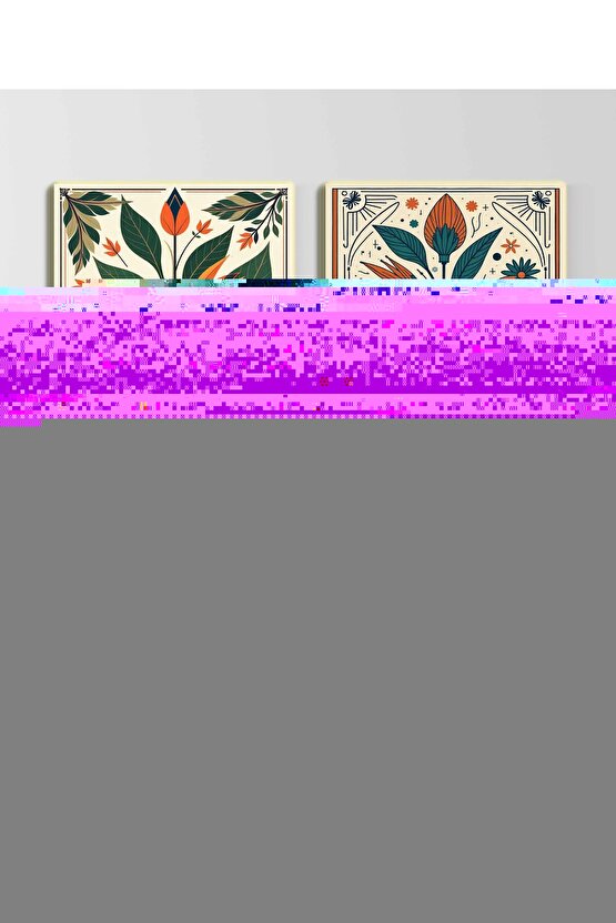 Matisse - Sanat - Soyut - Doğa - Ev - Yaşam ( 2 Li Çerçevesiz ) Poster - Afiş - Tablo NNHT815