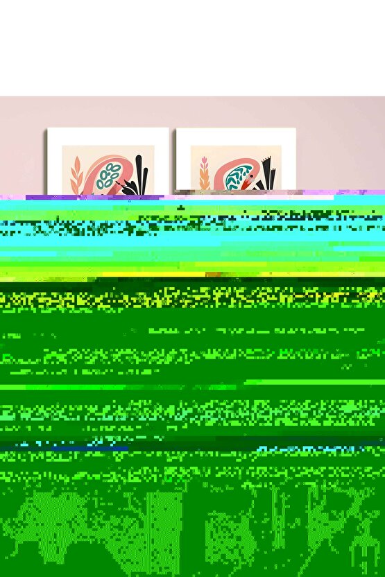 Matisse - Sanat - Soyut - Doğa - Ev - Yaşam ( 2 Li Çerçevesiz ) Poster - Afiş - Tablo NNHT728