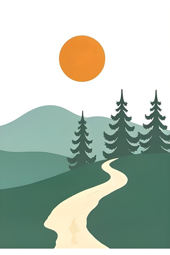 Matisse - Sanat - Soyut - Doğa - Yaşam ( Tekli Çerçevesiz ) Poster - Afiş - Tablo MKKM2261