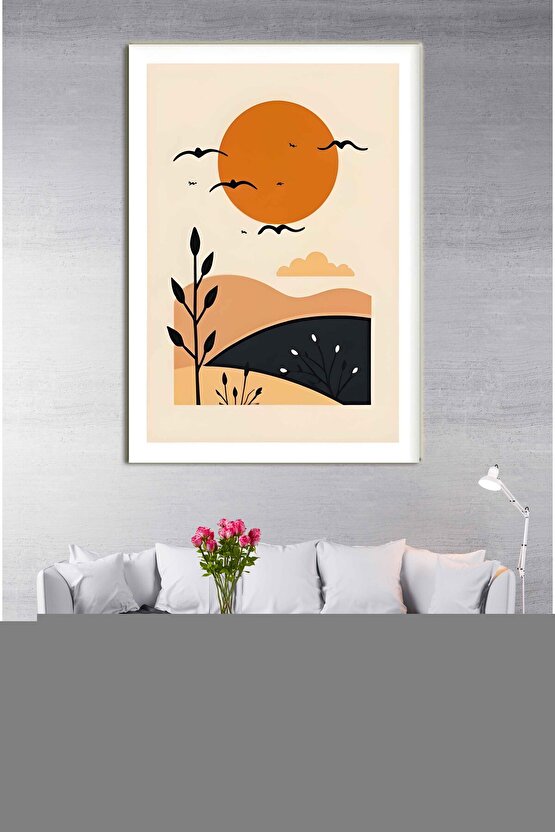 Matisse - Sanat - Soyut - Doğa - Yaşam ( Tekli Çerçevesiz ) Poster - Afiş - Tablo MKKM1360