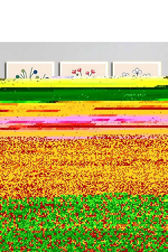 Matisse - Boho - Art Deco - Soyut - Doğa ( 3 lü Çerçevesiz ) Poster - Afiş - Tablo KR2C01271