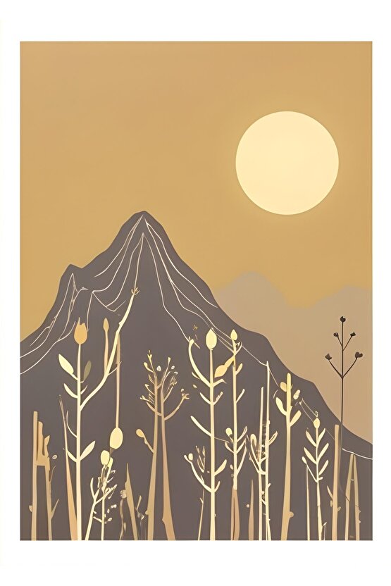 Matisse - Boho - Art Deco - Soyut - Doğa ( 3 lü Çerçevesiz ) Poster - Afiş - Tablo KR2C00900