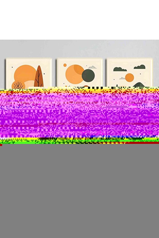 Matisse - Boho - Art Deco - Soyut - Doğa ( 3 lü Çerçevesiz ) Poster - Afiş - Tablo KR2C01065