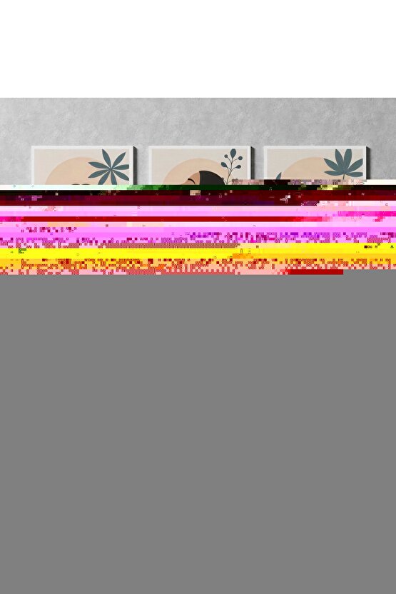 Matisse - Boho - Art Deco - Soyut - Doğa ( 3 lü Çerçevesiz ) Poster - Afiş - Tablo KR2C01120