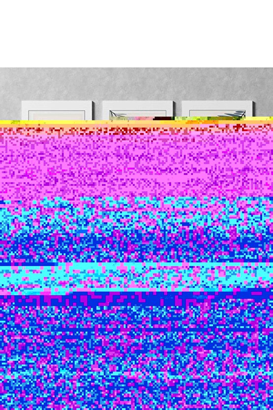 Matisse - Boho - Art Deco - Soyut - Doğa ( 3 lü Çerçevesiz ) Poster - Afiş - Tablo KR2C00917