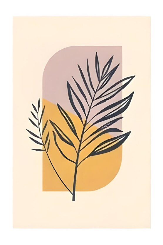 Matisse - Boho - Art Deco - Soyut - Doğa ( 3 lü Çerçevesiz ) Poster - Afiş - Tablo KR2C00137