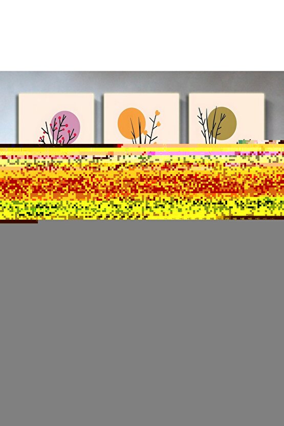 Matisse - Boho - Art Deco - Soyut - Doğa ( 3 lü Çerçevesiz ) Poster - Afiş - Tablo KR2C00264