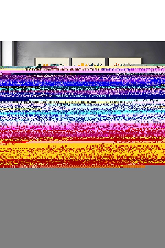 Matisse - Boho - Art Deco - Soyut - Doğa ( 3 lü Çerçevesiz ) Poster - Afiş - Tablo KR2C01093