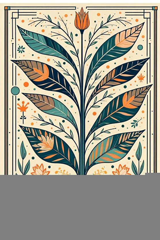 Matisse - Boho - Art Deco - Soyut - Doğa ( 3 lü Çerçevesiz ) Poster - Afiş - Tablo KR2C01099