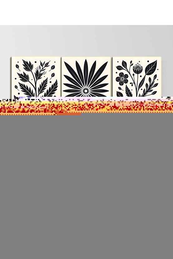 Matisse - Boho - Art Deco - Soyut - Doğa ( 3 lü Çerçevesiz ) Poster - Afiş - Tablo KR2C01268