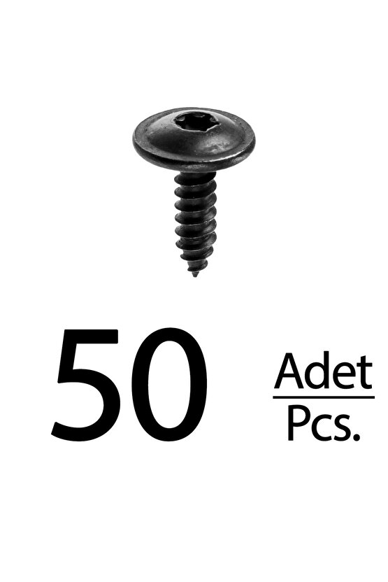 Volkswagen Golf Passat Beetle Cabrio Torx (Tork) için Davlumbaz Vida - 50 Adet