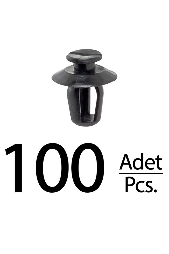 Citroen Berlingo Peugeot 206 Partner için Kapı Çıta Yan Pervaz Klips Siyah - 10 Adet