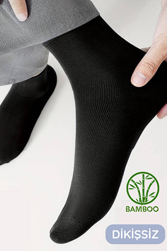 Erkek Yazlık Bambu Soket Uzun 8 Çift Karma Renkli Çorap