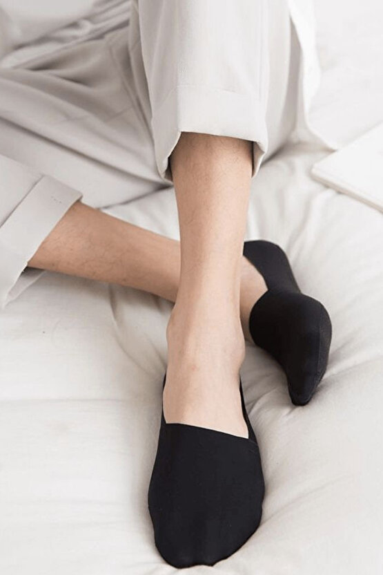 Kadın - Erkek Düz Desen (10LU PAKET - 10 ÇİFT) Pamuklu Terletmez Babet Çorap