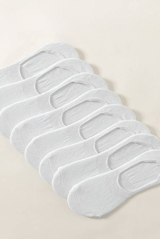 Kadın - Erkek Düz Desen (10LU PAKET - 10 ÇİFT) Pamuklu Terletmez Babet Çorap