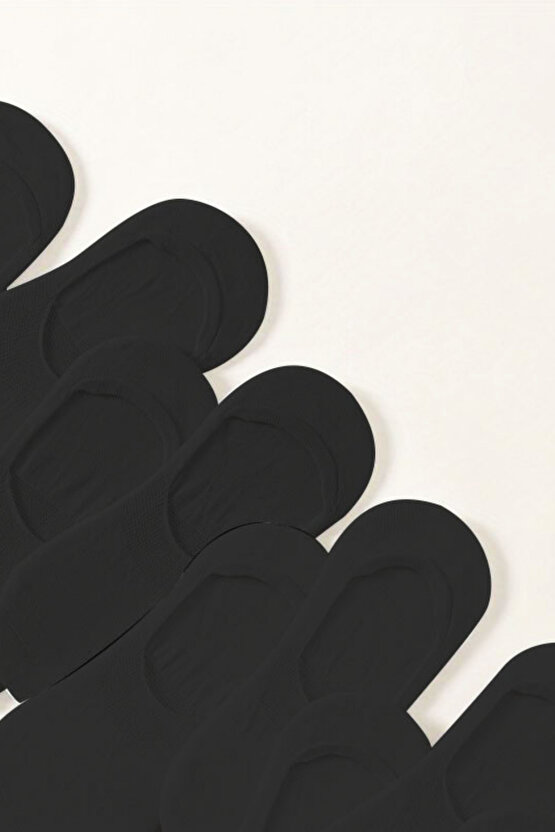 Kadın - Erkek Düz Desen (10LU PAKET - 10 ÇİFT) Pamuklu Terletmez Babet Çorap