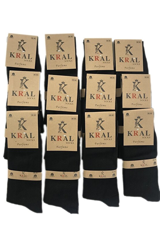 12li Yazlık Penye Erkek Orta Uzun Çorap Parfümlü