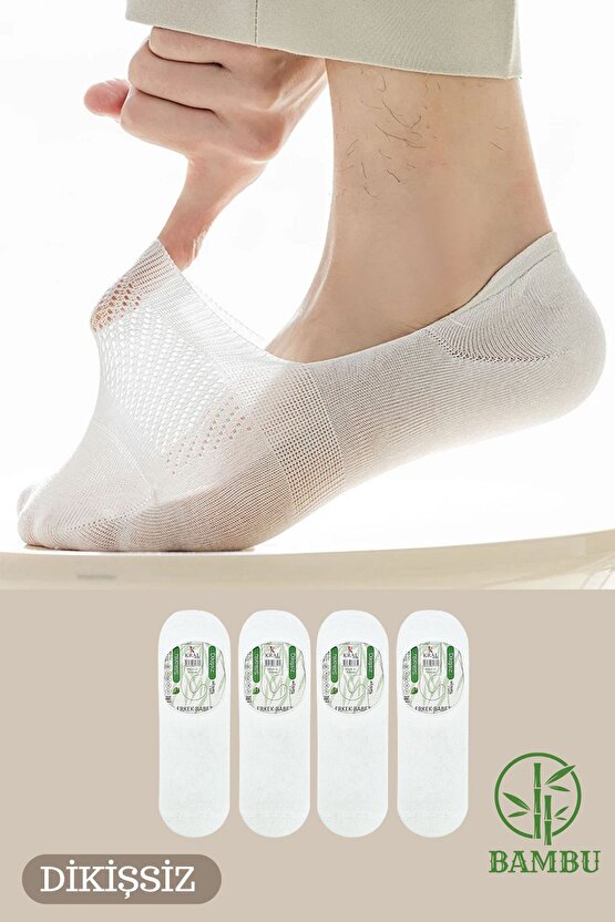 Erkek -  Bambu Babet Çorap Dikişsiz Parfümlü Silikonlu Erkek Babet Çorap