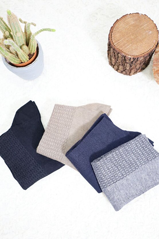Erkek Bambu  Burun Dikişsiz Soft Yıkamalı Parfümlü Uzun Çorap