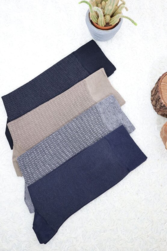 Erkek Bambu  Burun Dikişsiz Soft Yıkamalı Parfümlü Uzun Çorap