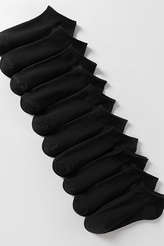 Kadın - Erkek Pamuklu Terletmez (10LU - 10 ÇİFT) Yazlık Görünmez Çorap