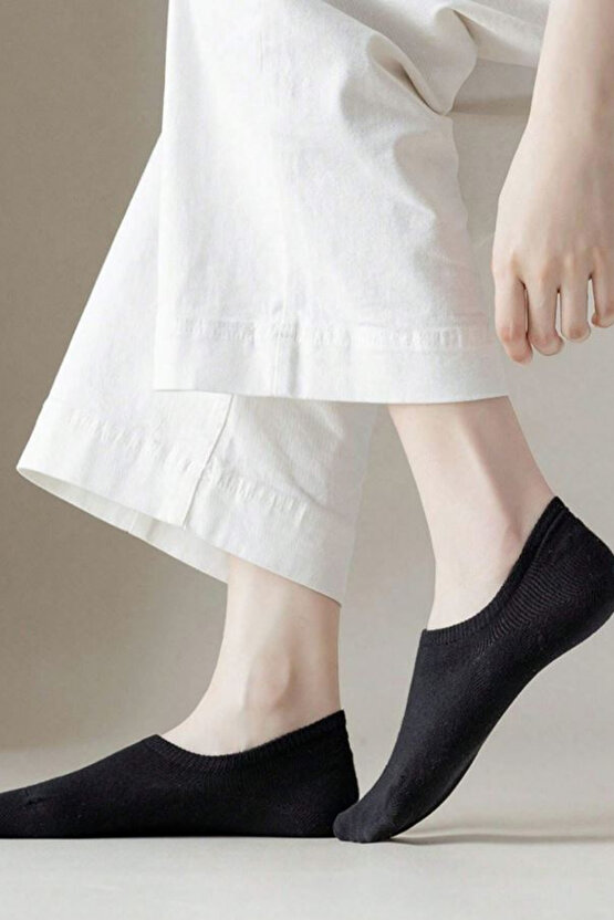 Kadın - Erkek Pamuklu Terletmez (10LU - 10 ÇİFT) Yazlık Görünmez Çorap