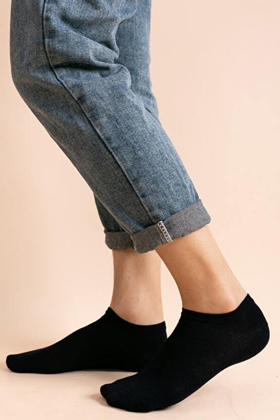 Kadın - Erkek Pamuklu Terletmez (10LU - 10 ÇİFT) Yazlık Görünmez Çorap