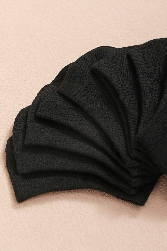 Kadın - Erkek Pamuklu Terletmez (10LU - 10 ÇİFT) Yazlık Görünmez Çorap