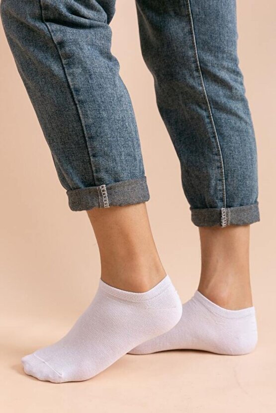 Kadın - Erkek Düz Desen (3 Çİ?FT) Pamuklu Terletmez Yazlık Görünmez Çorap Seti
