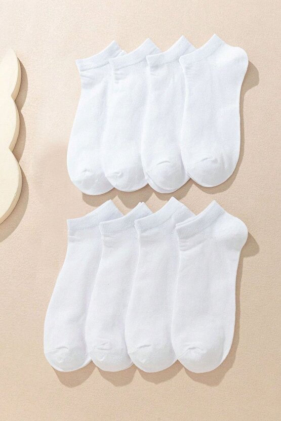 Kadın - Erkek Düz Desen (3 Çİ?FT) Pamuklu Terletmez Yazlık Görünmez Çorap Seti