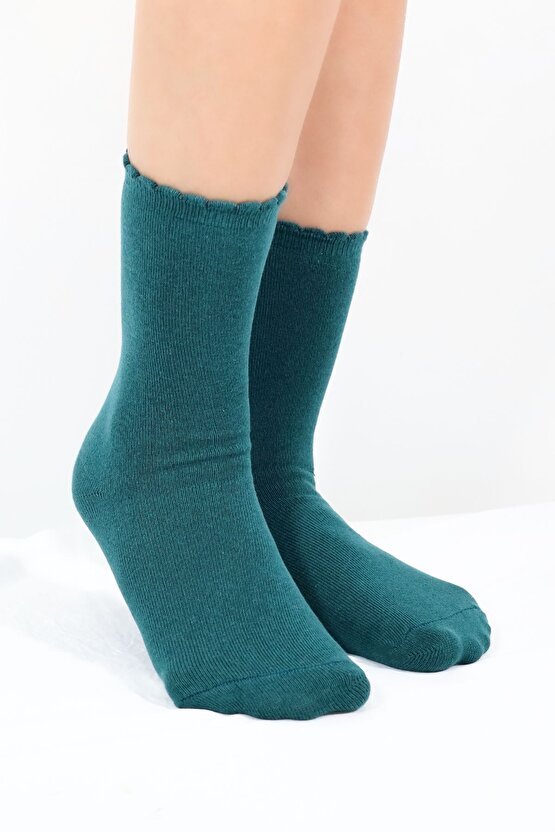 Pamuklu Penye Ter Emici 2X Korumalı Model Patik  (3 Çift) Asorti Renk