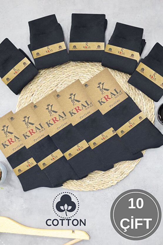 10 Adet Yazlık Penye Erkek Orta Uzun Çorap Parfümlü