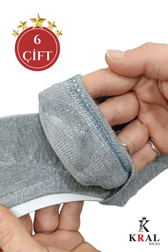Erkek Snikers (6 ÇİFT) Bambu Dikişsiz Hassas Dokuma Terletmez Bambu Çorap