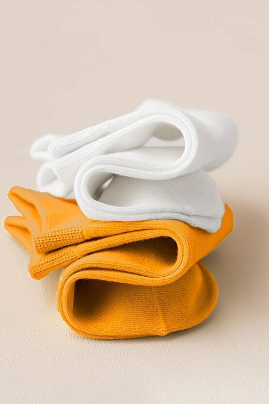 Renkli (10 ÇİFT) Likralı Pamuklu Penye Kadın Patik Çorap