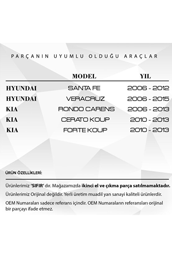 Hyundai Santa Fe, Kia Cerato Koup Için Tavan Anten Çubuğu 18 Cm