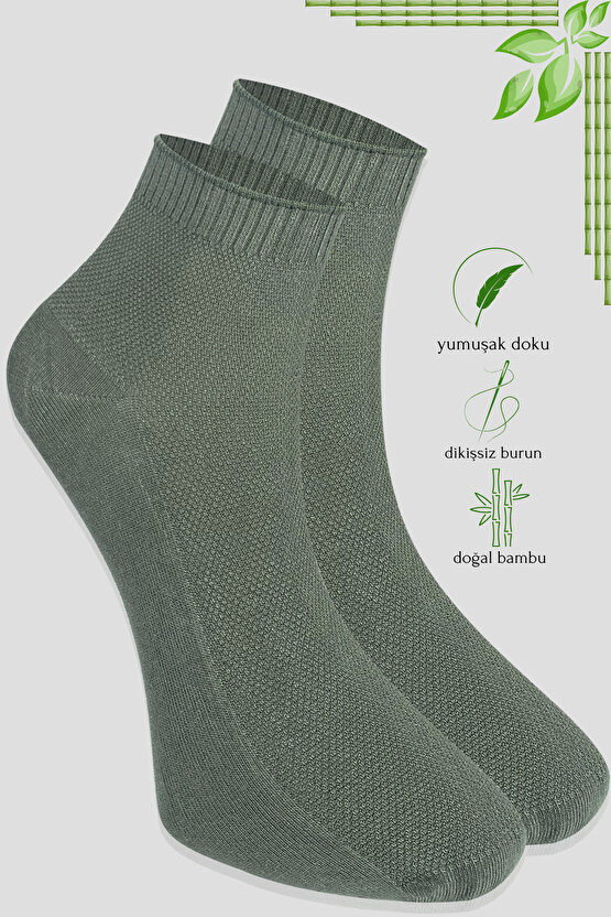 Erkek Çorap 6 Çift Her Mevsim (DİKİŞSİZ BAMBU) Kısa Patik Çorap
