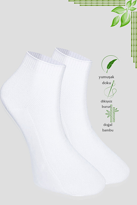 Erkek Çorap 6 Çift Her Mevsim (DİKİŞSİZ BAMBU) Kısa Patik Çorap