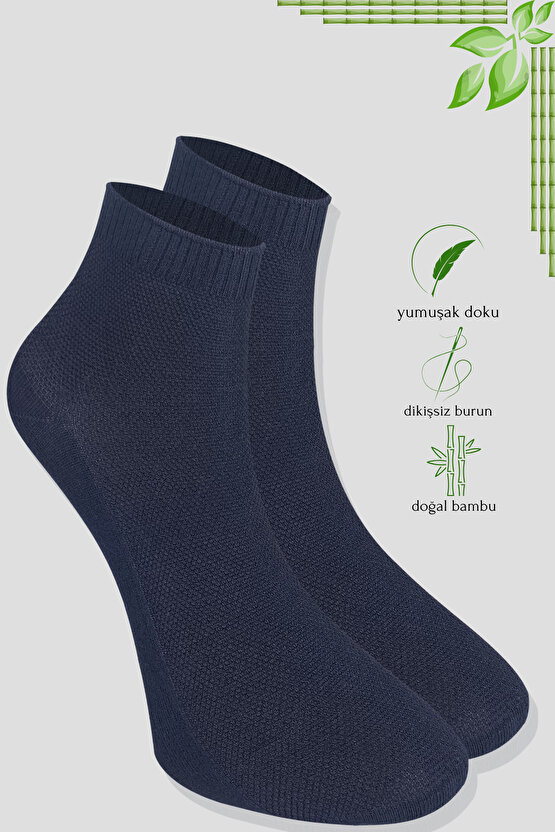 Erkek Çorap 6 Çift Her Mevsim (DİKİŞSİZ BAMBU) Kısa Patik Çorap