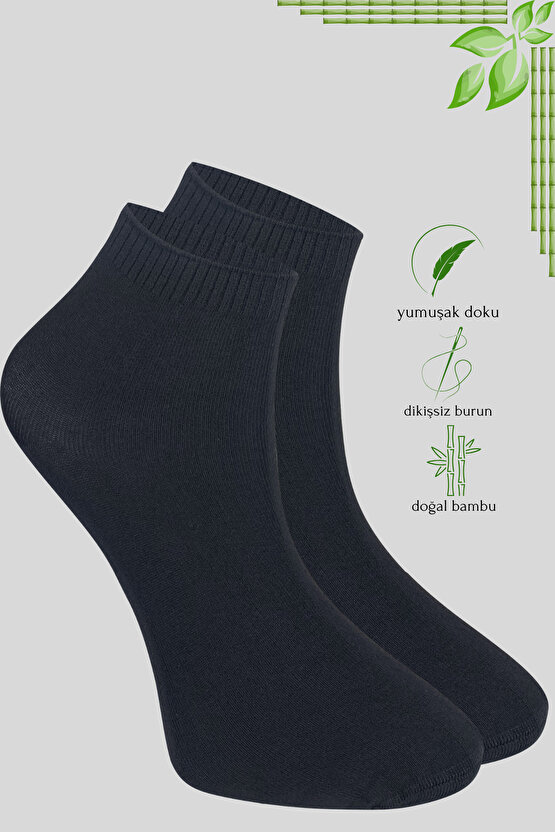 Erkek Patik Lacose Kabartma Desenli (5 ADET) Bambu Dikişsiz Parfümlü Kısa Çorap