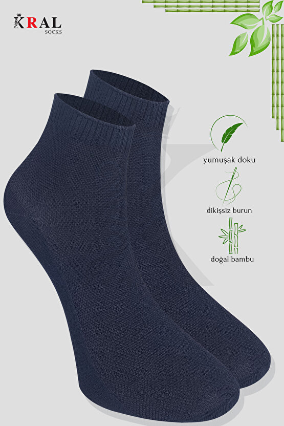 3 Çift Comfort Erkek Her Mevsim Kısa Çorap (DİKİŞSİZ BAMBU)