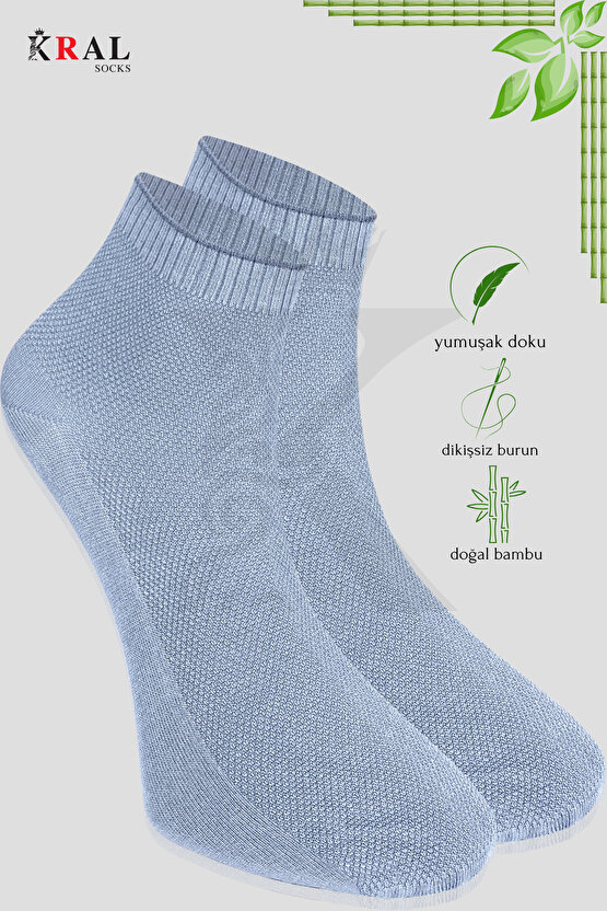 3 Çift Comfort Erkek Her Mevsim Kısa Çorap (DİKİŞSİZ BAMBU)