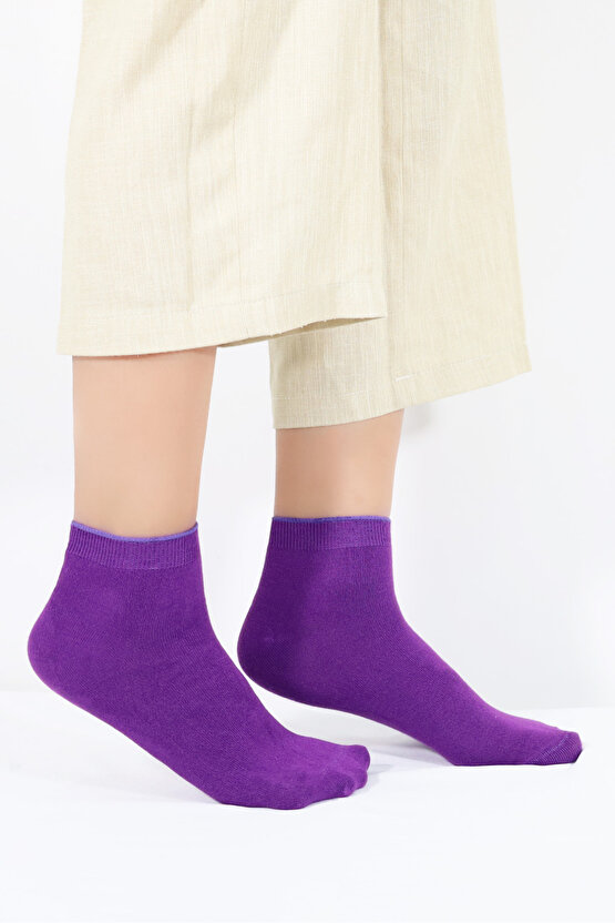 Kadın Kaliteli Bambu Patik Çorap (5 ADET) Dikişsiz Görünmez Parfümlü Kısa Model Çorap