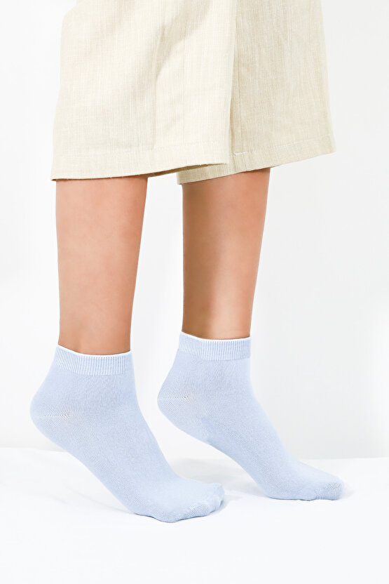 Kadın Kaliteli Bambu Patik Çorap (5 ADET) Dikişsiz Görünmez Parfümlü Kısa Model Çorap