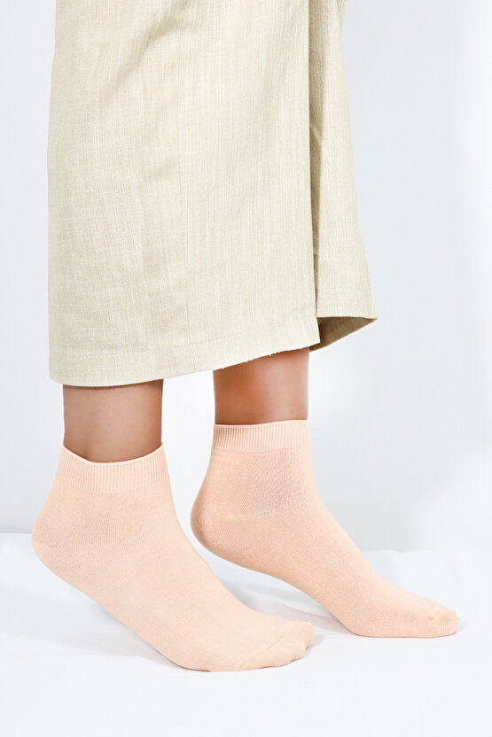 Kadın Kaliteli Bambu Patik Çorap (5 ADET) Dikişsiz Görünmez Parfümlü Kısa Model Çorap